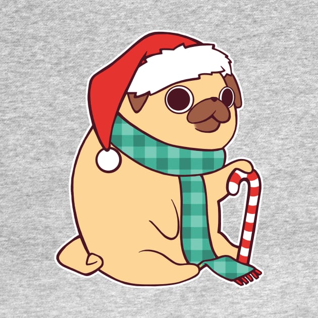 Christmas Pug by SarahJoncas